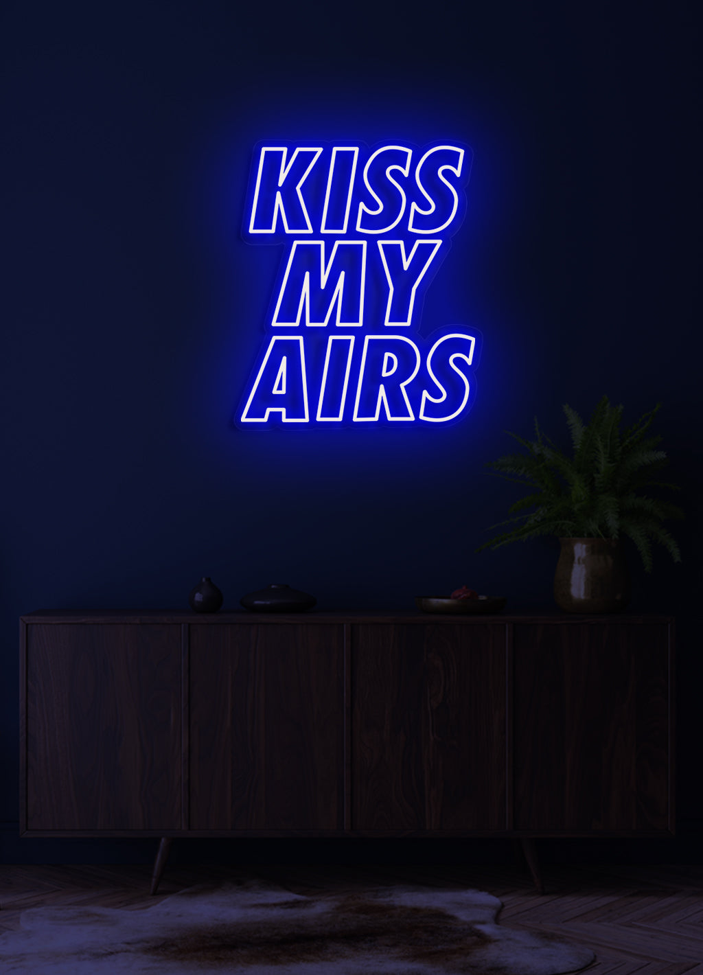 Kiss My Airs - LED Neon skilt