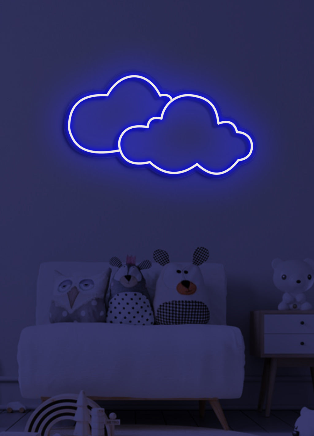 Clouds - LED Neon skilt