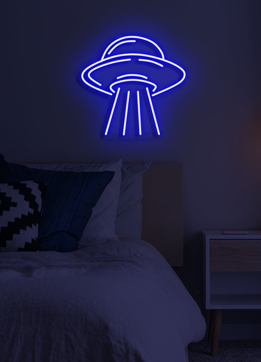 Raumschiff - LED Neonschild