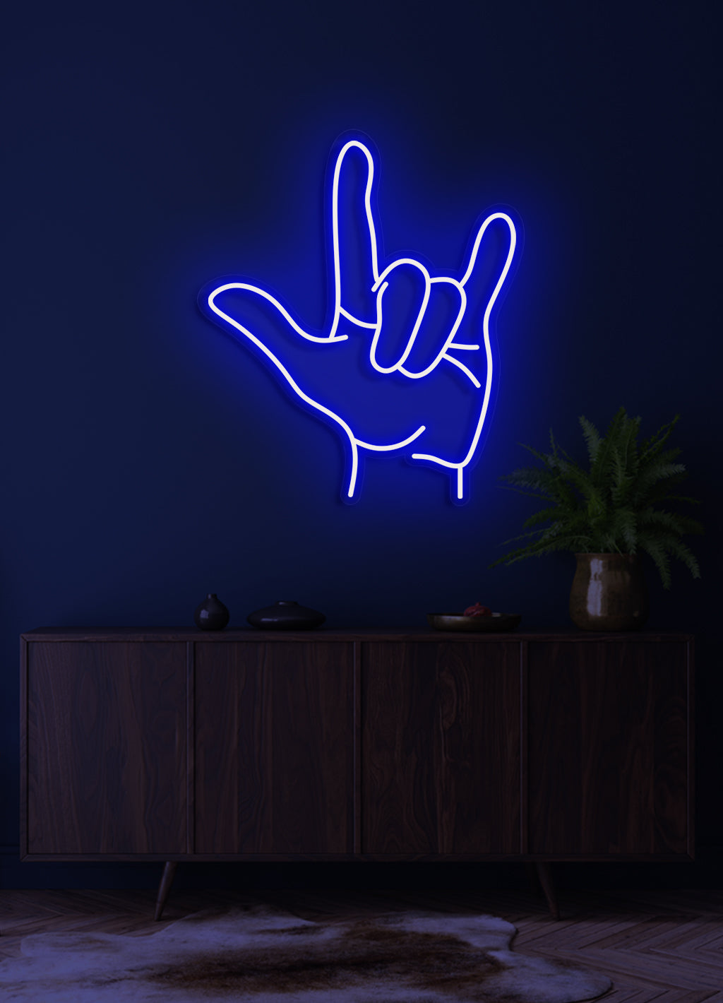 Handzeichen - LED Neonschild
