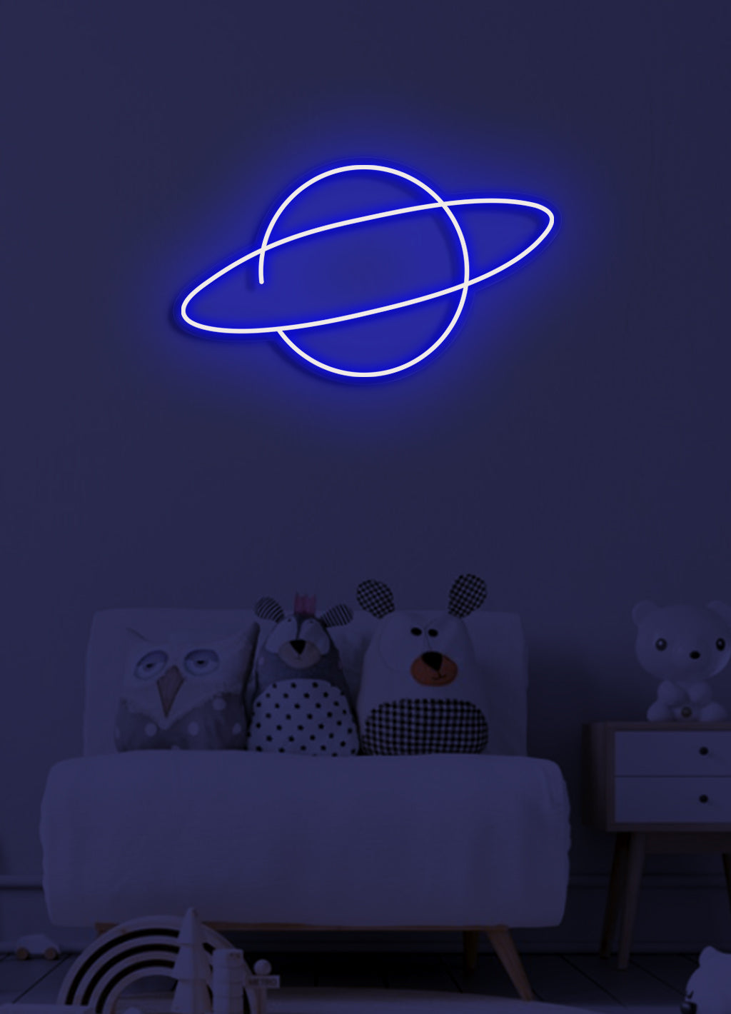 Planet - LED Neon-Schirm