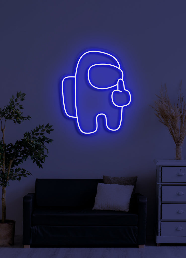Space man - LED Neon skilt