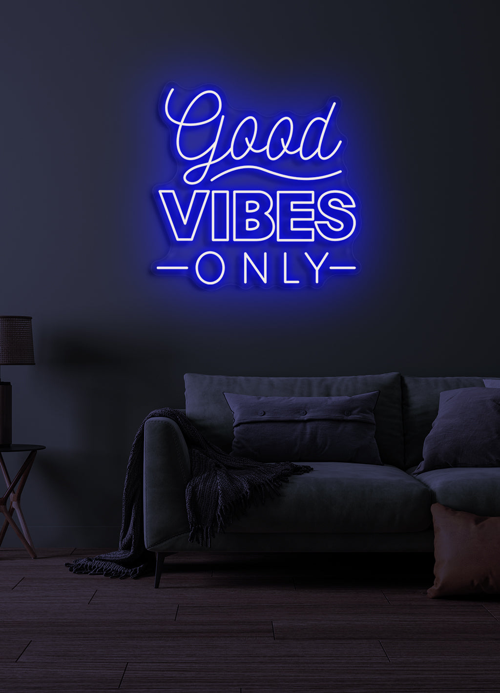 Good Vibes Only - LED Neon-Schirm
