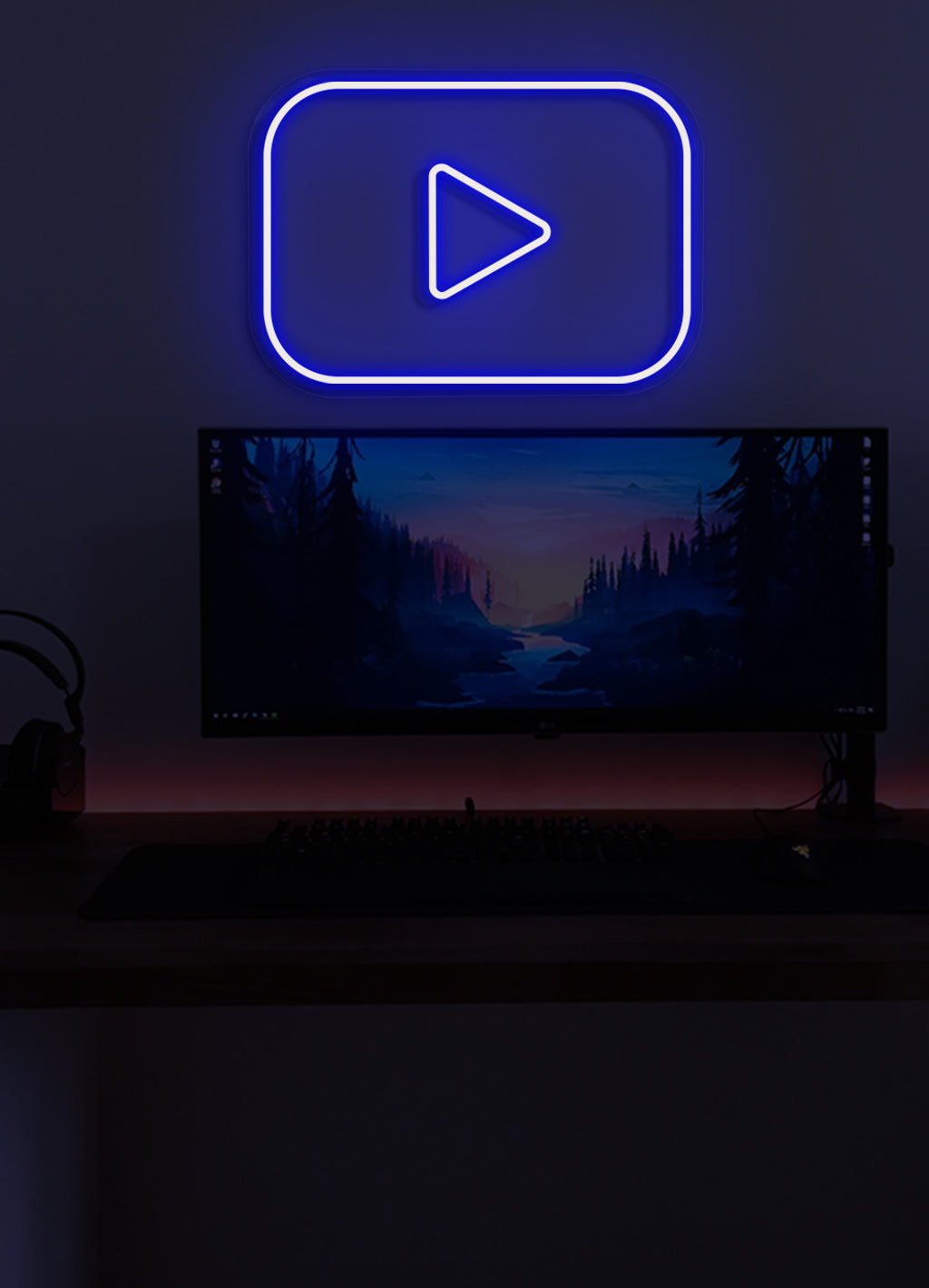 Play - LED Neon-Schirm