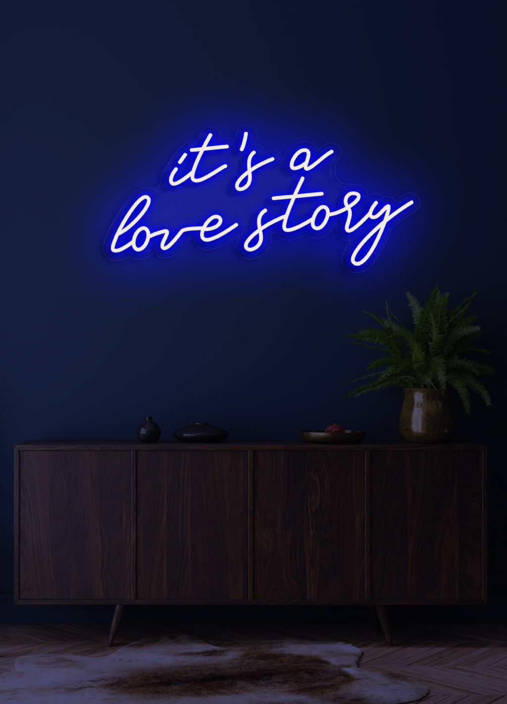 Es ist eine Liebesgeschichte - LED Neonschild