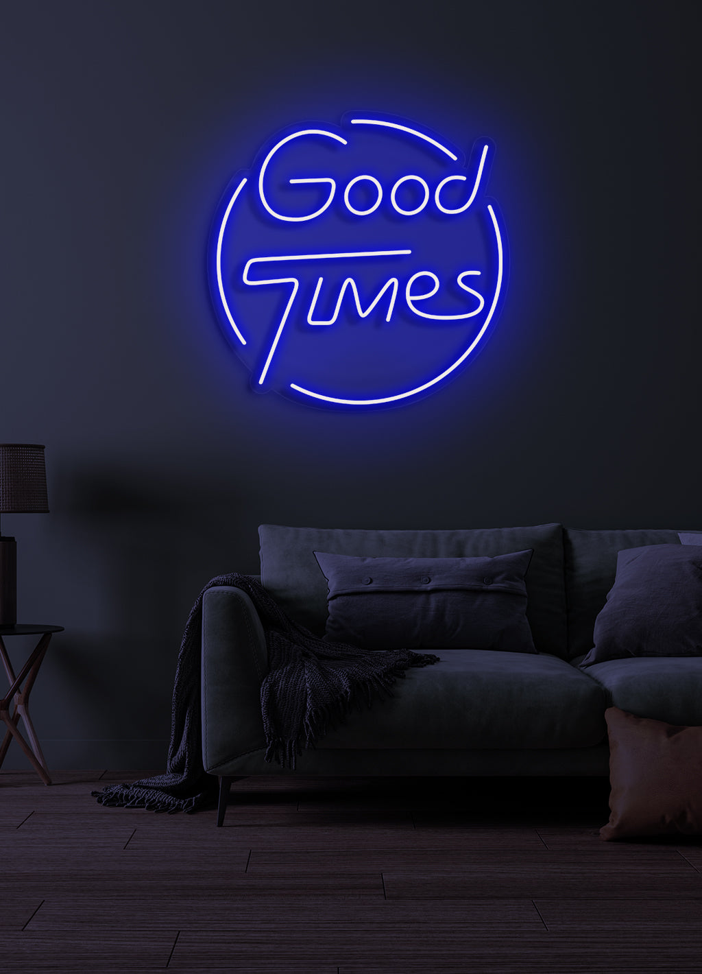 Gute Zeiten - LED Neon-Schirm