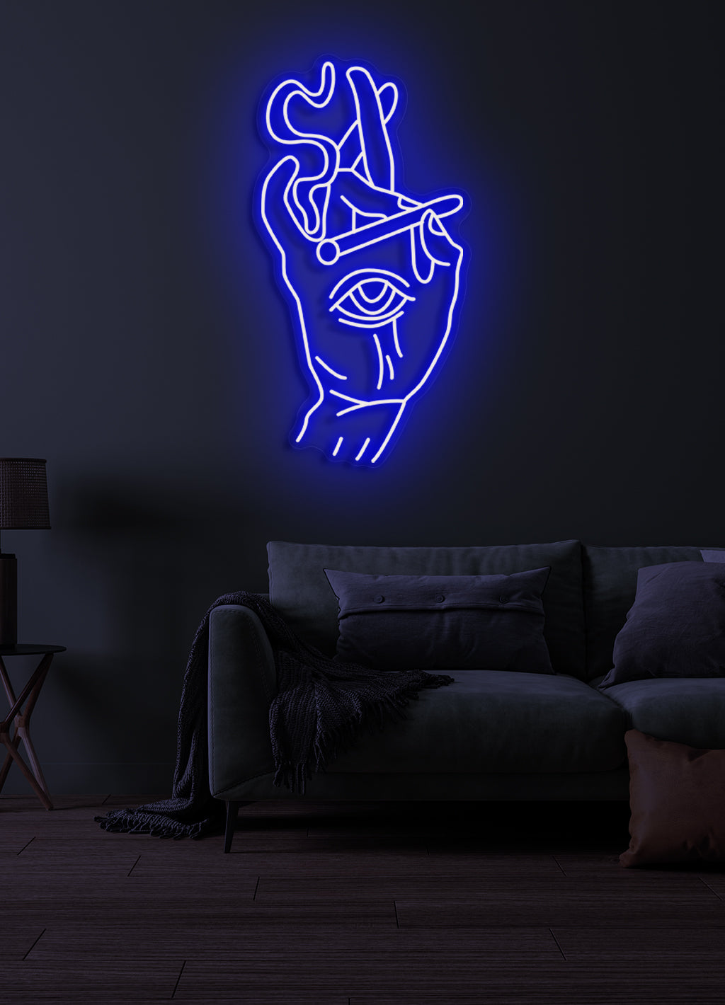 Rauchendes Auge - LED Neonrock