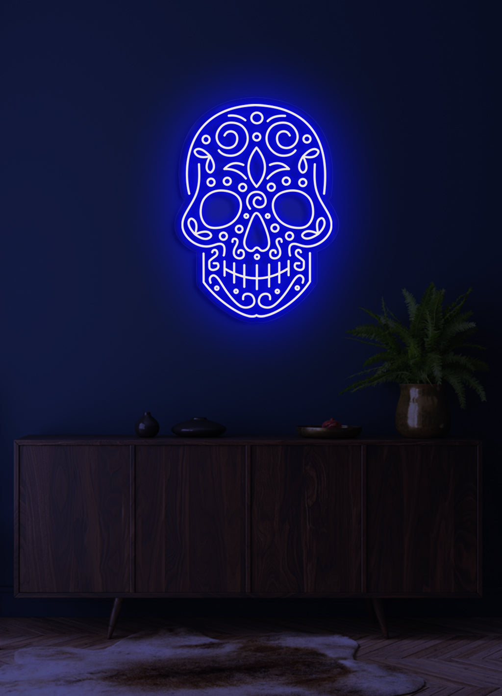 Totenkopf - LED Neonrock
