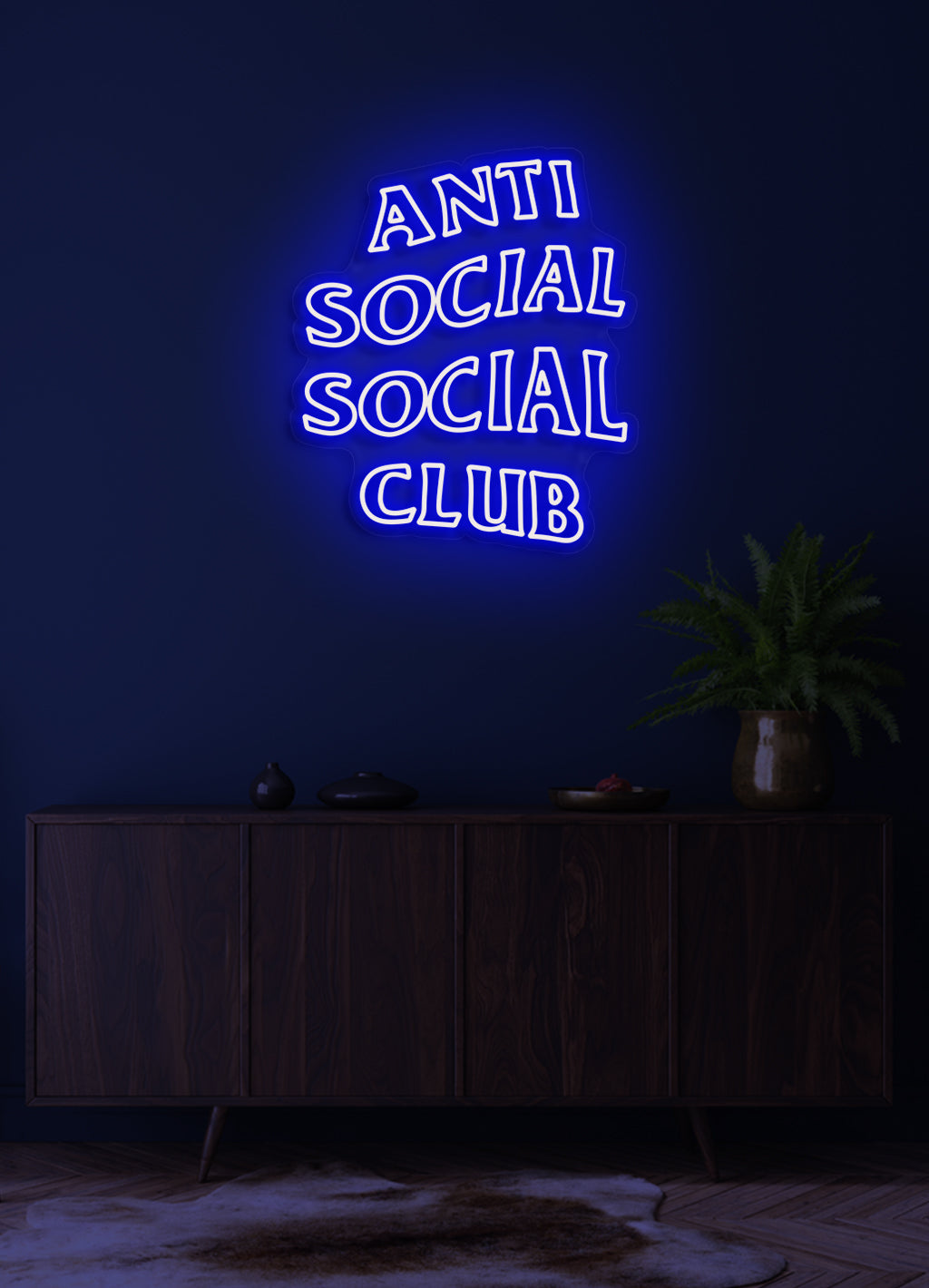 Anti Social Social Club - LED Neon-Schirm