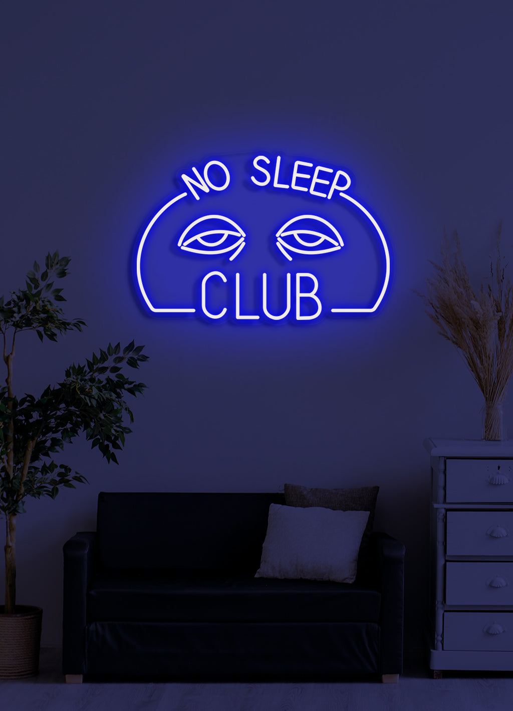 No Sleep Club - LED Neon-Schirm
