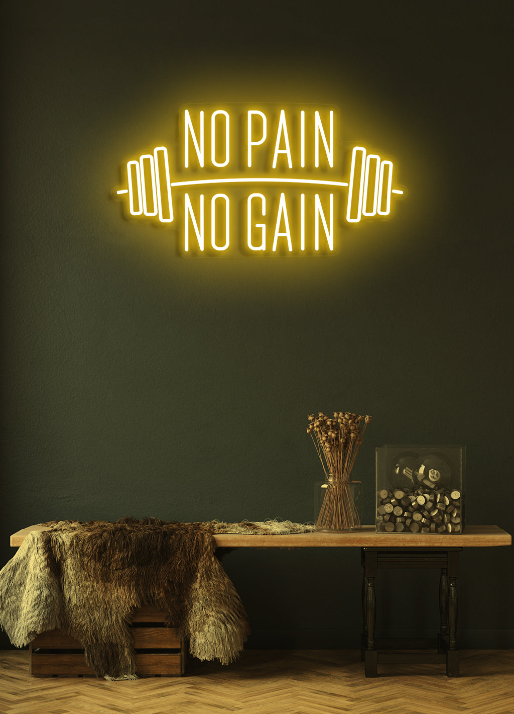 No pain, No gain - LED Neon skilt