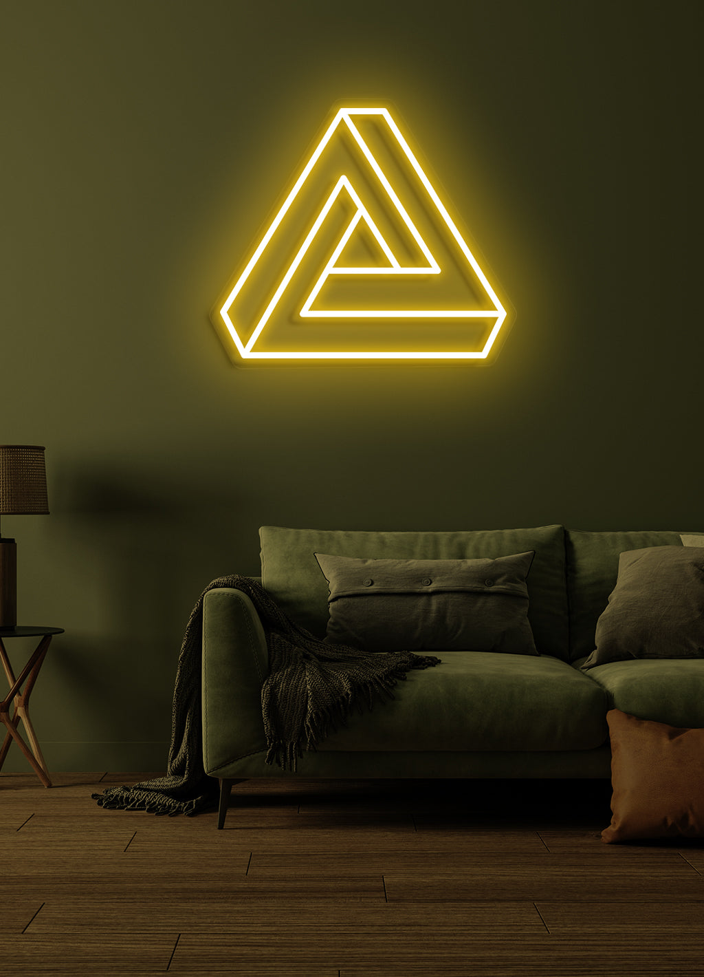 Triangle - LED Neon-Schirm