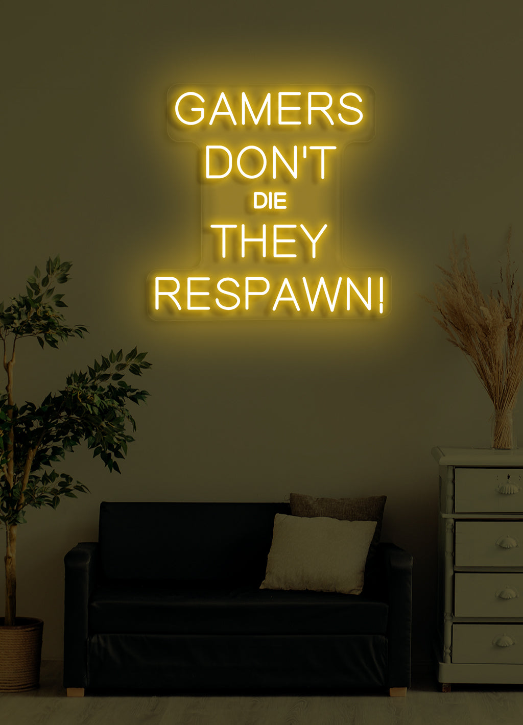 Gamer sterben nicht - LED Neonschild