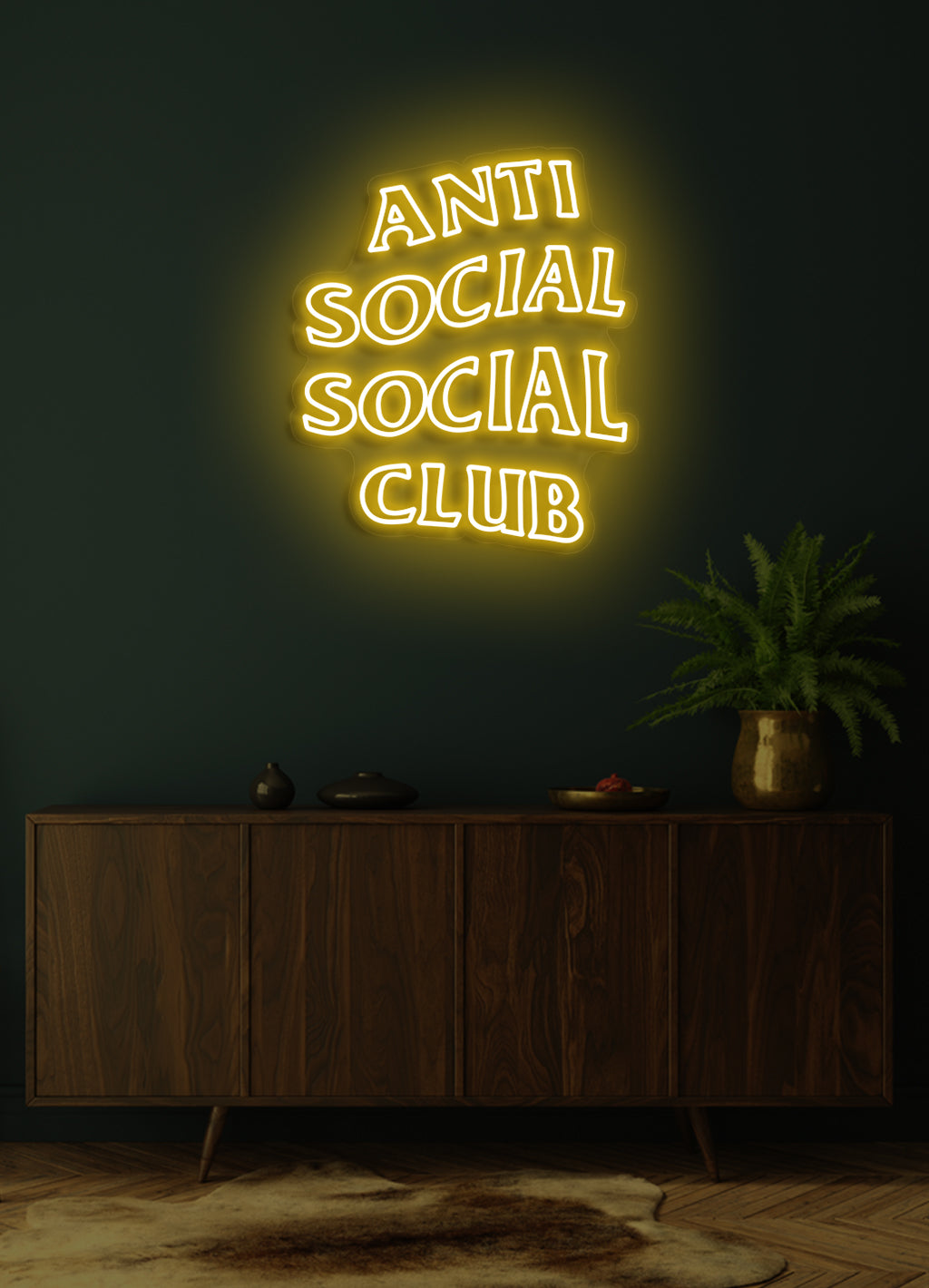 Anti Social Social Club - LED Neon-Schirm