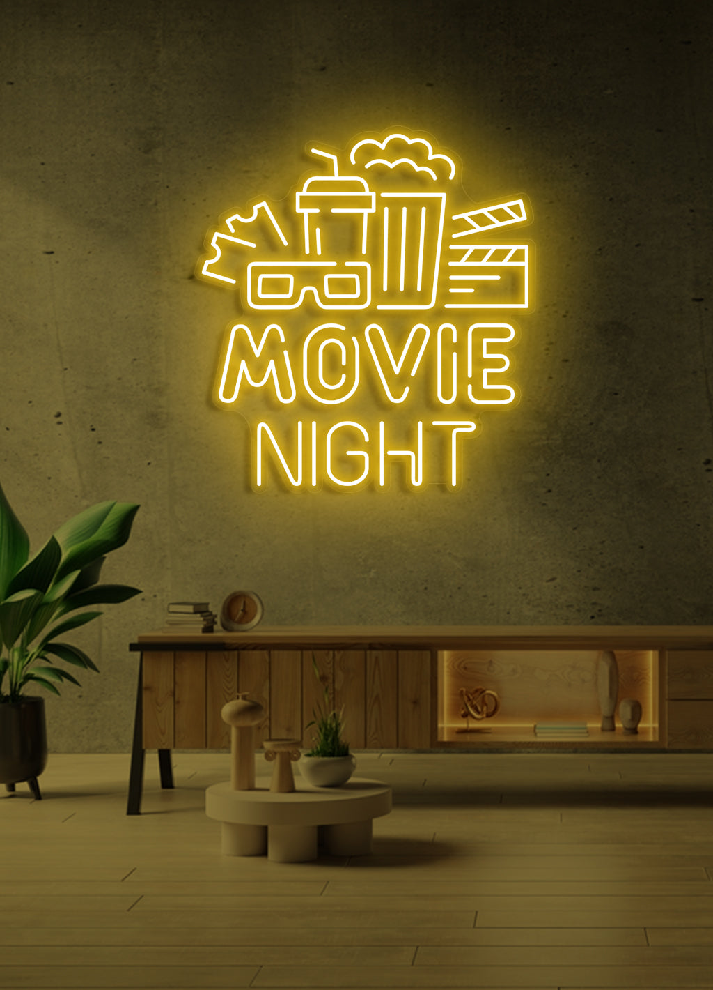 Movie Night - LED Neon skilt