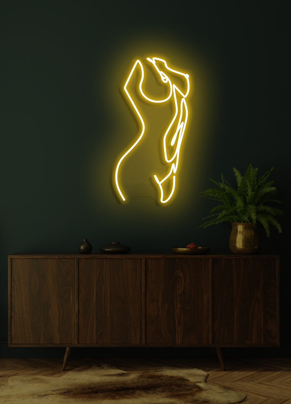 Die Dame - LED Neonrock