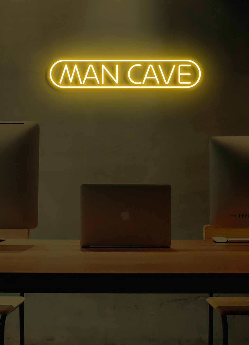 Männerhöhle - LED Neonschirm