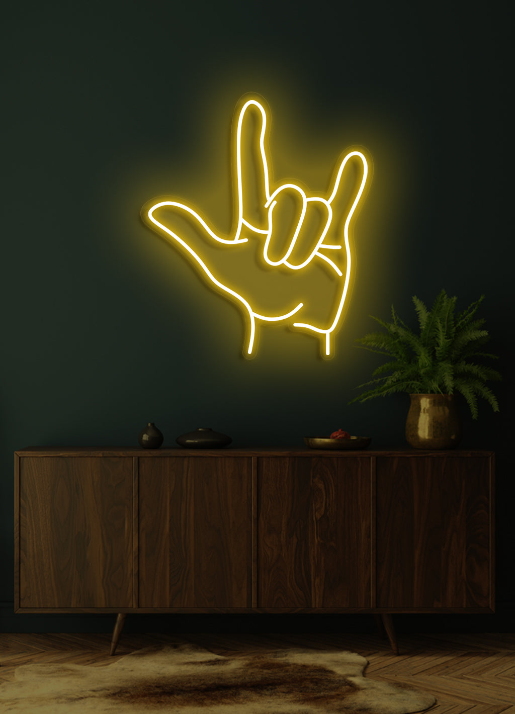 Handzeichen - LED Neonschild