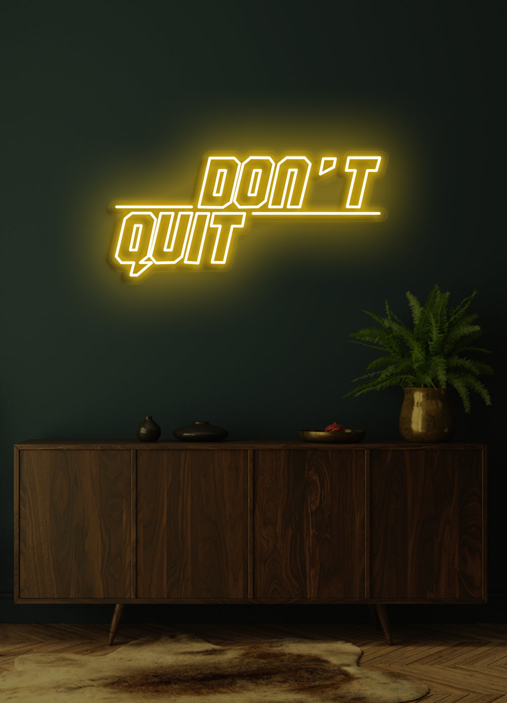 Gib nicht auf - LED Neonschild