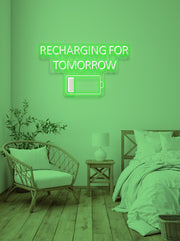 Recharging for tomorrow - LED Neon skilt