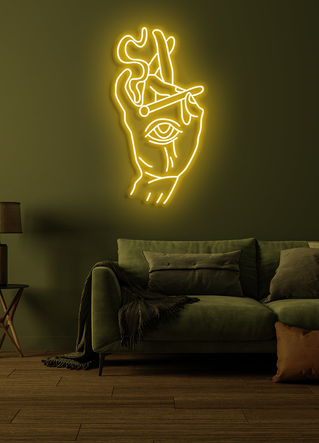 Rauchendes Auge - LED Neonrock