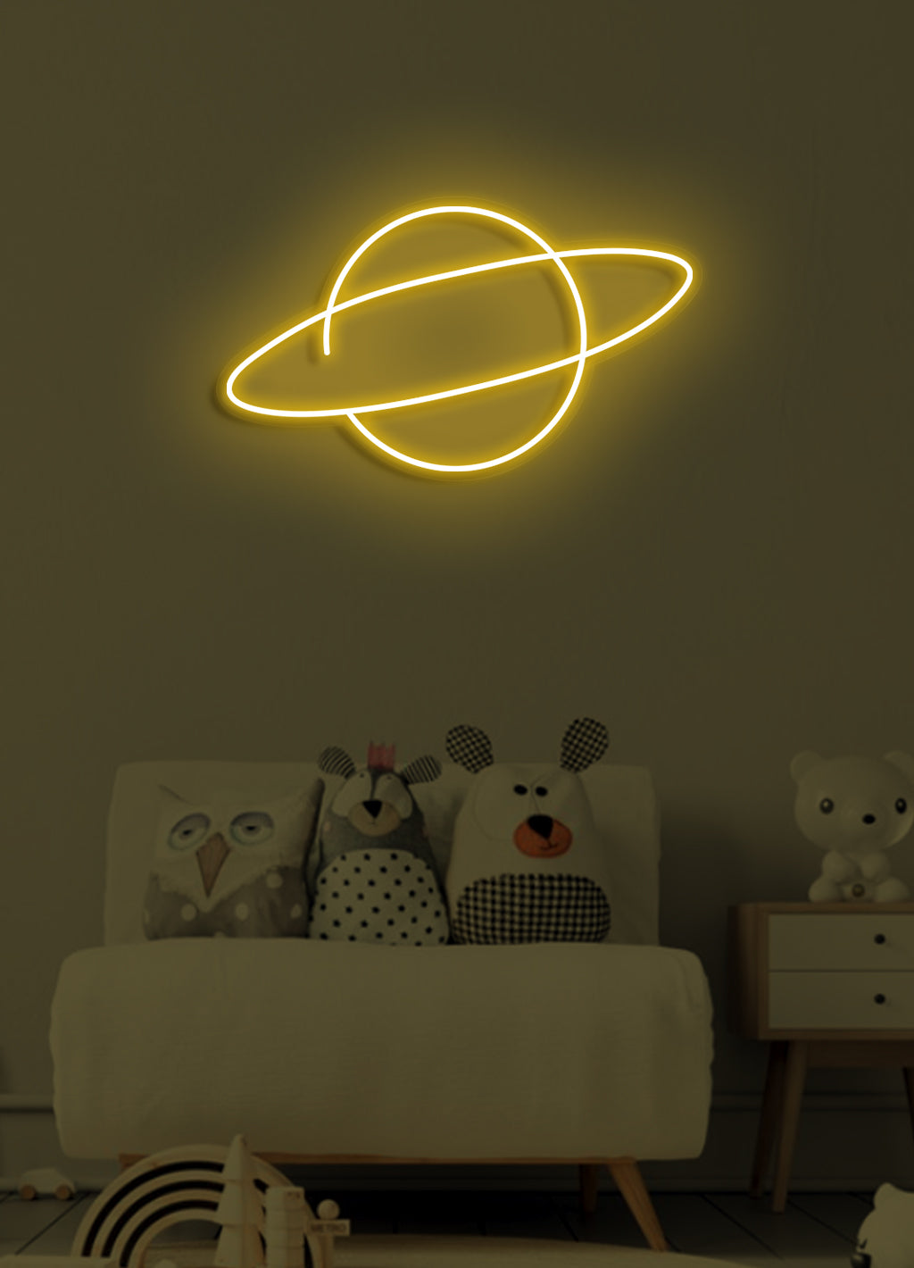 Planet - LED Neon-Schirm
