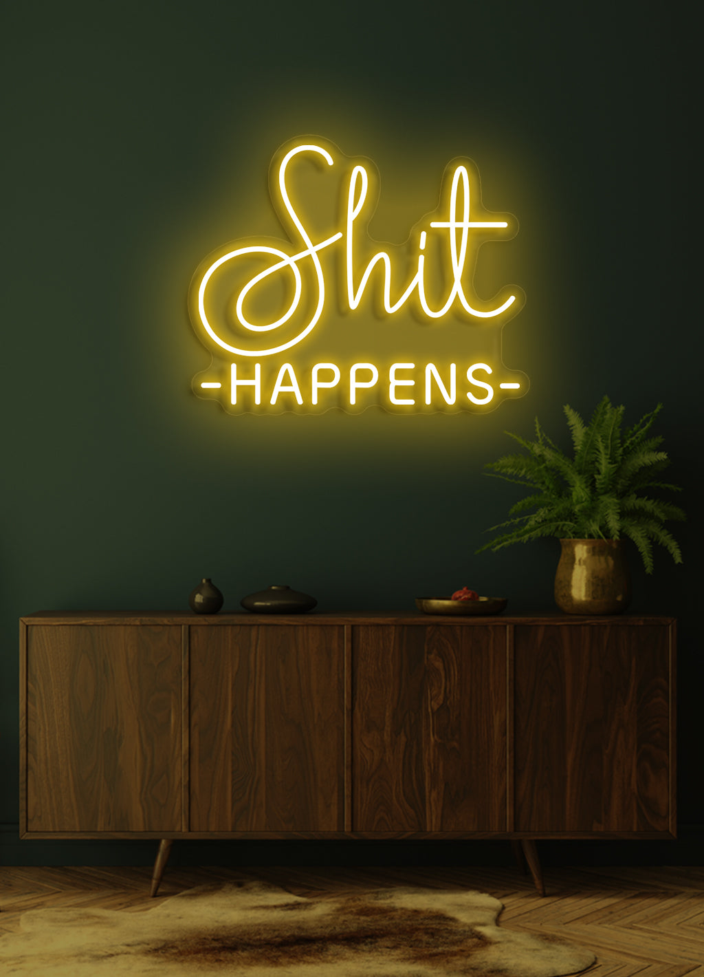 Shit happens - LED Neonschild