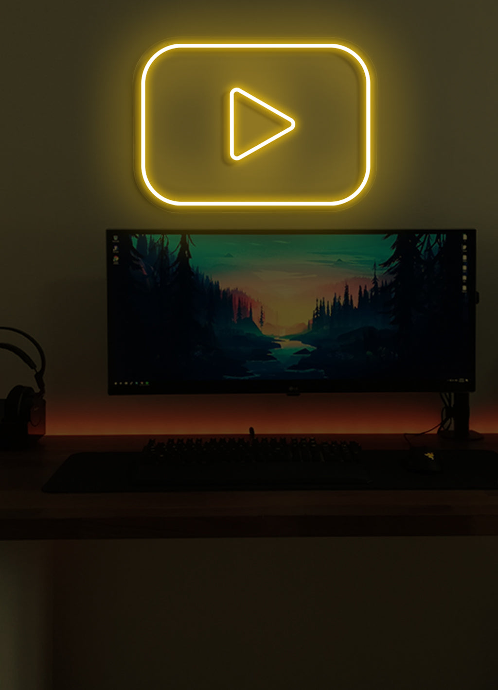 Play - LED Neon-Schirm
