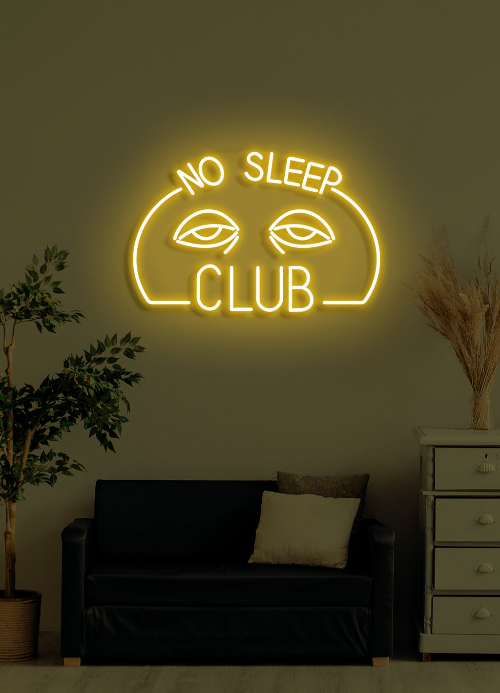 No Sleep Club - LED Neon-Schirm
