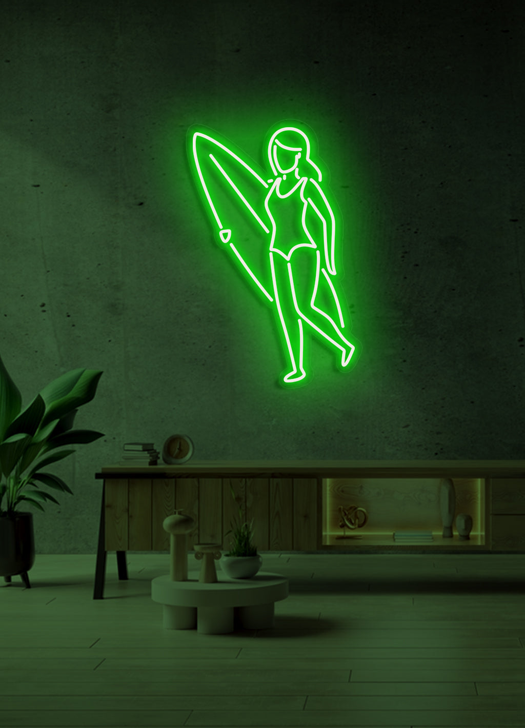 Surfergirl - LED Neonrock