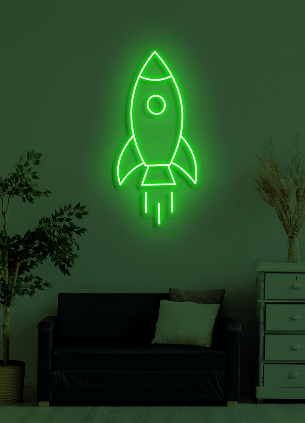 Rocket - LED Neon-Schirm