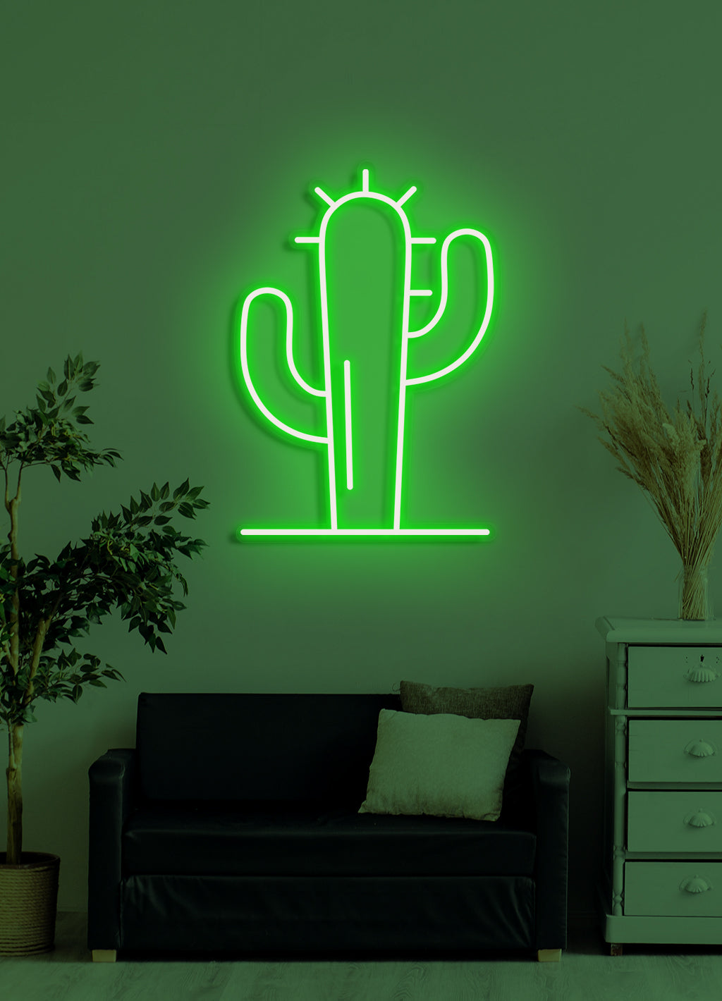 Kaktus - LED Neon Decke