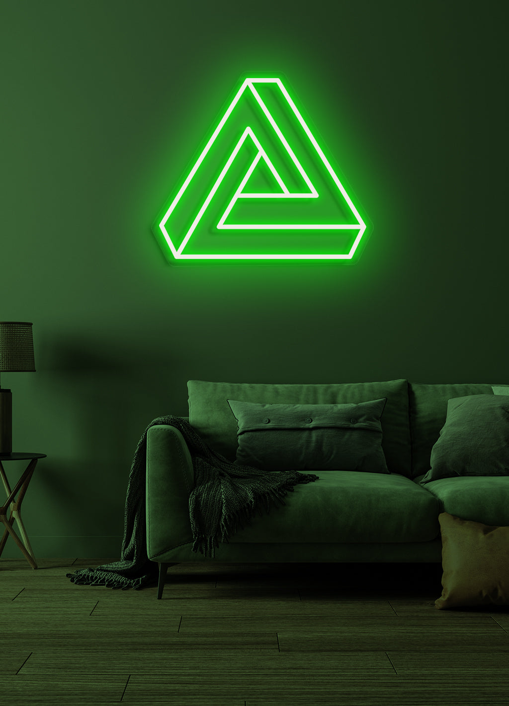 Triangle - LED Neon-Schirm