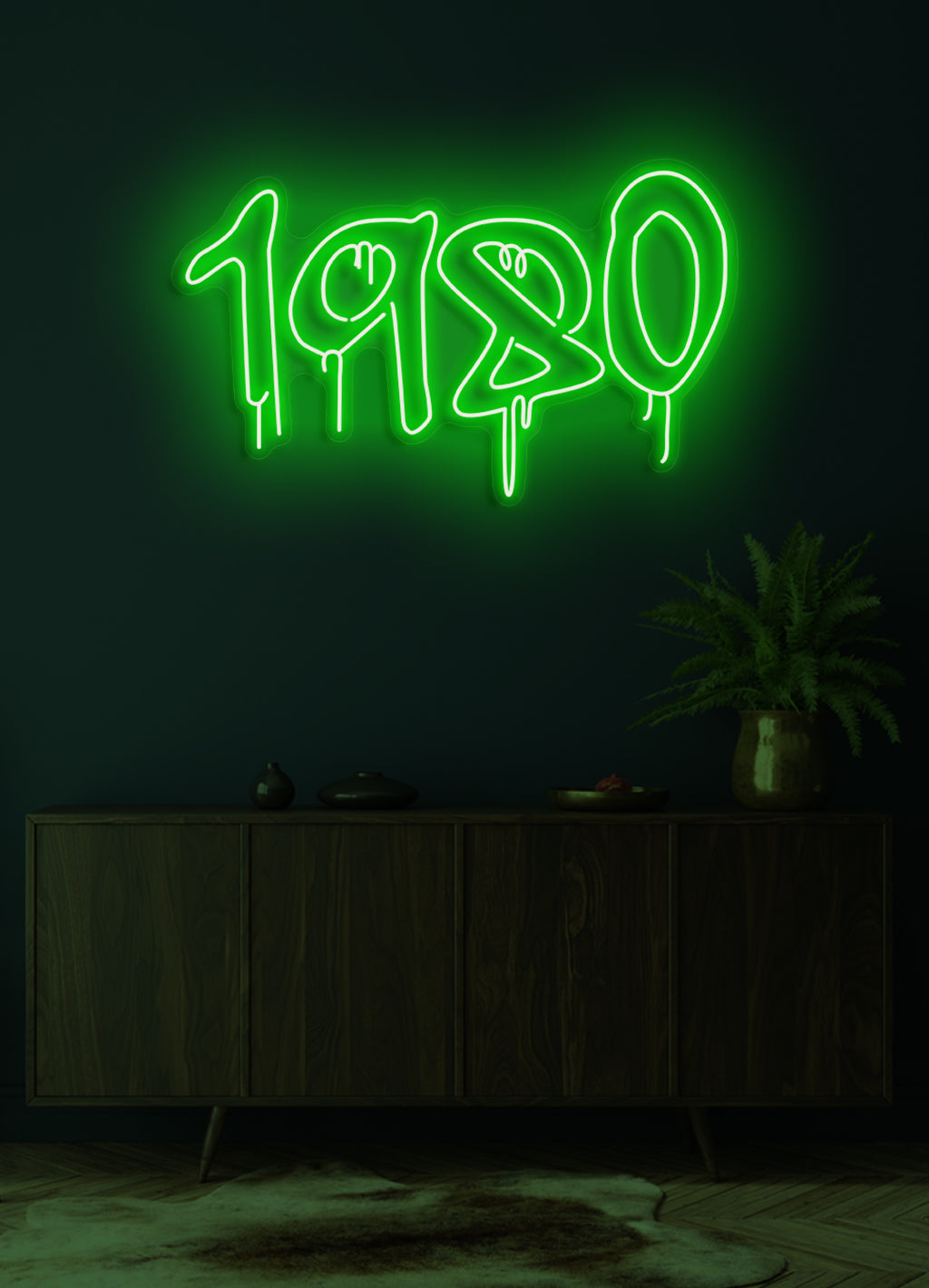 1980 - LED Neon-Schirm