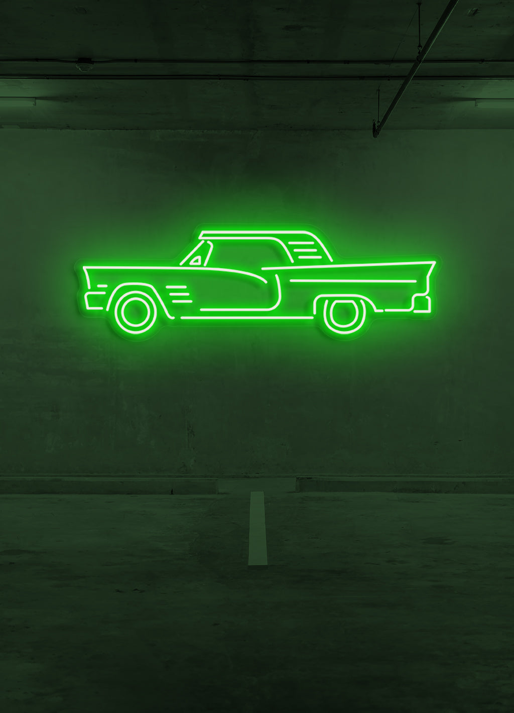 Retro Auto - LED Neonbeleuchtung
