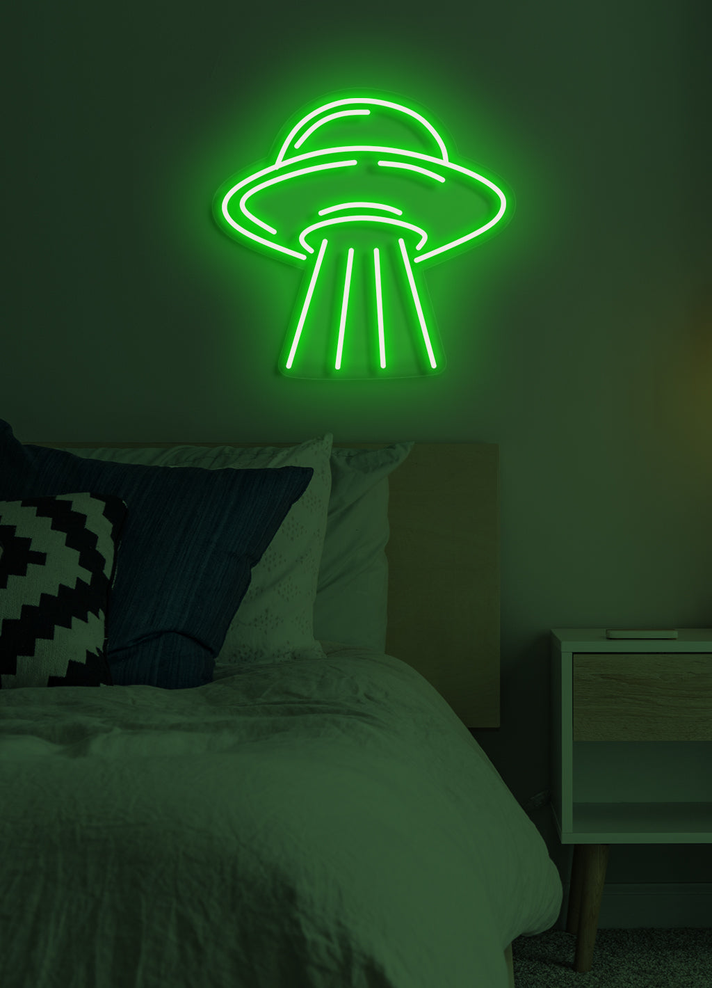 Raumschiff - LED Neonschild