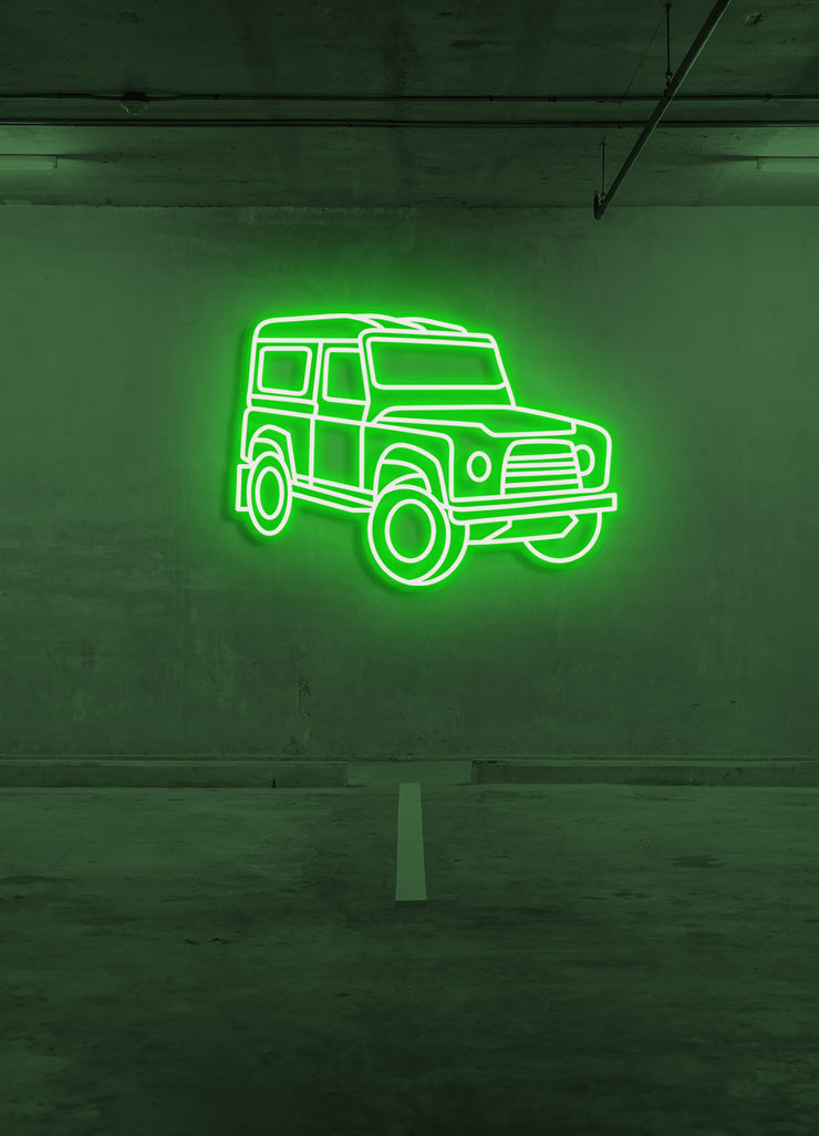 Offroad car - LED Neon skilt