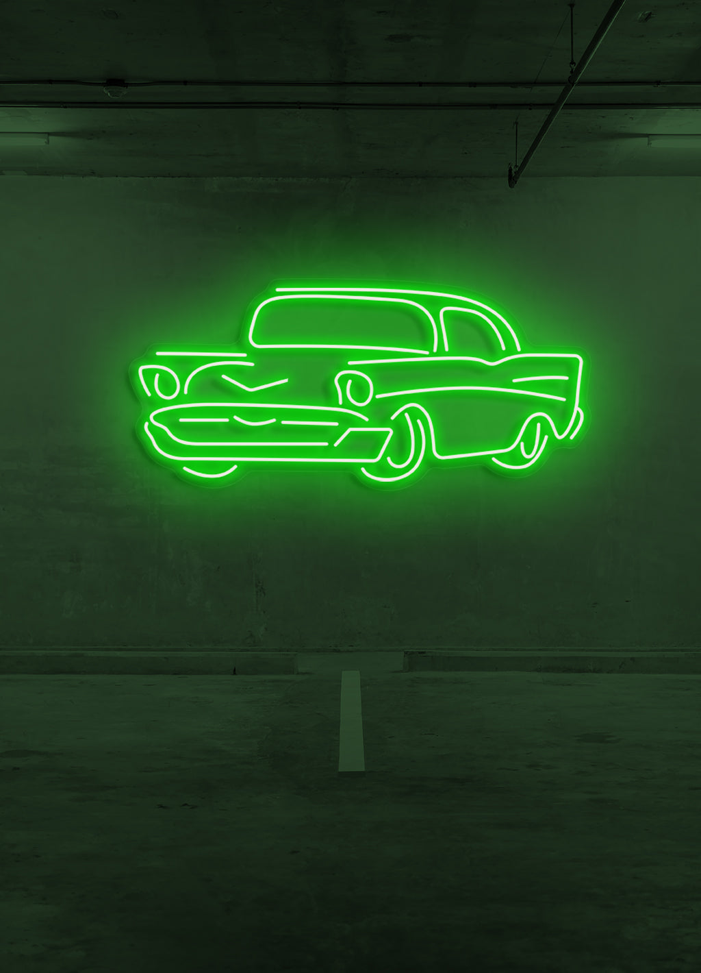 Retro Auto - LED Neonbeleuchtung