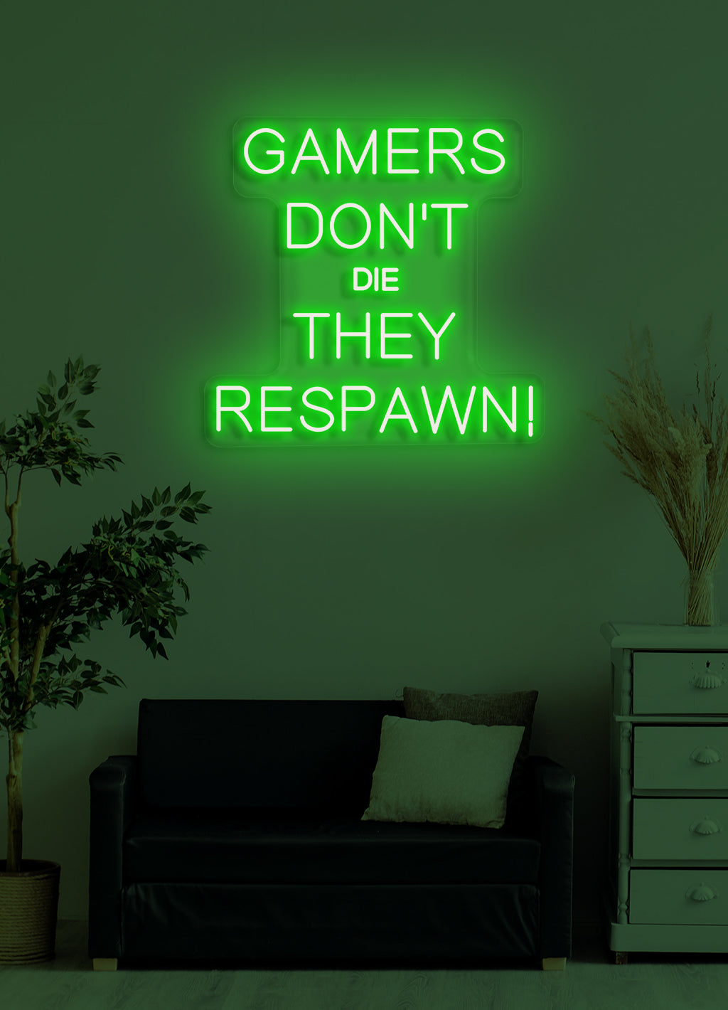 Gamer sterben nicht - LED Neonschild