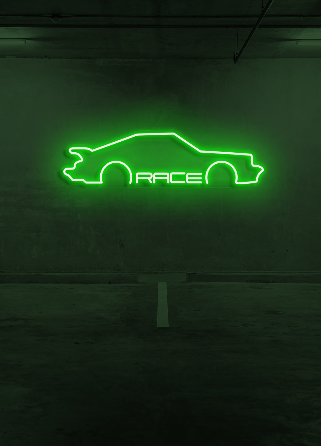 Race - LED Neon-Schirm