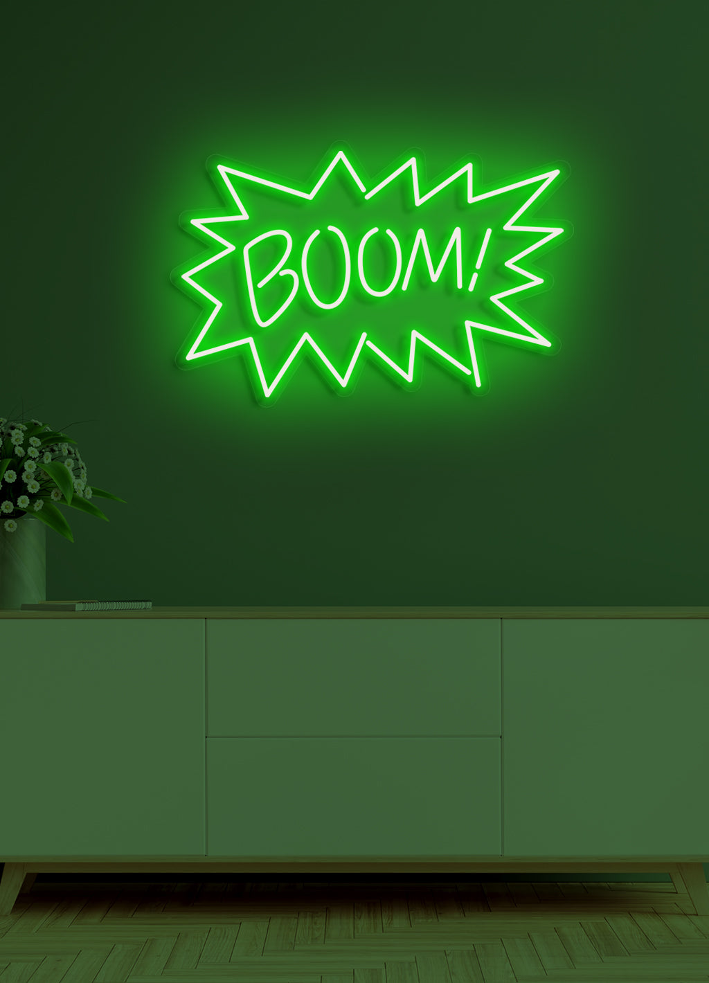 Boom - LED Neon-Schirm
