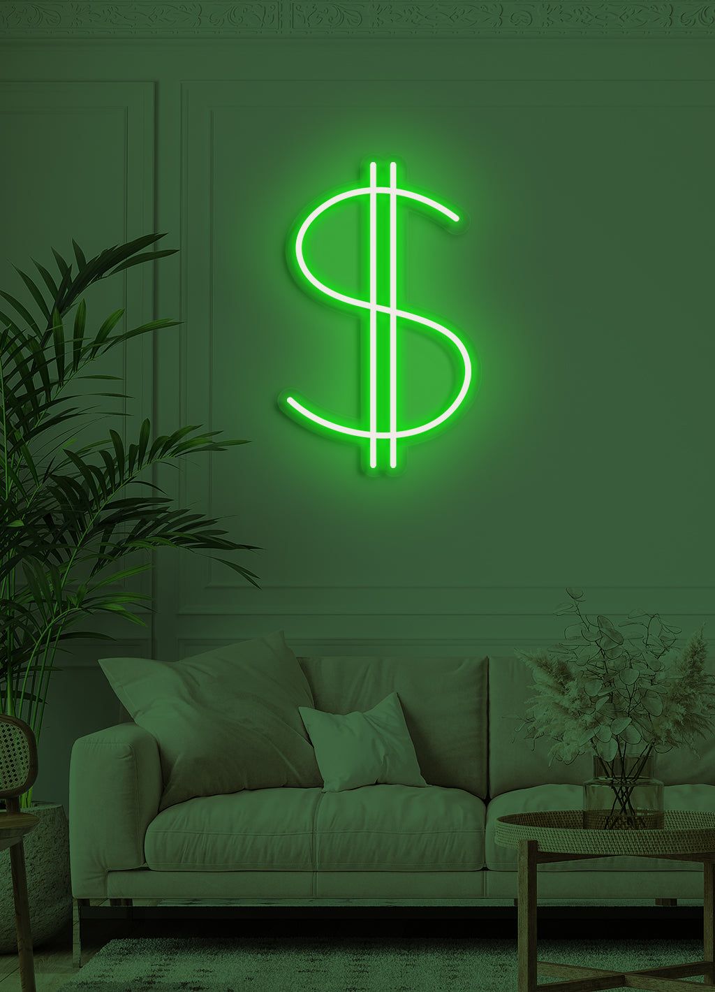 Dollarzeichen - LED Neonschild