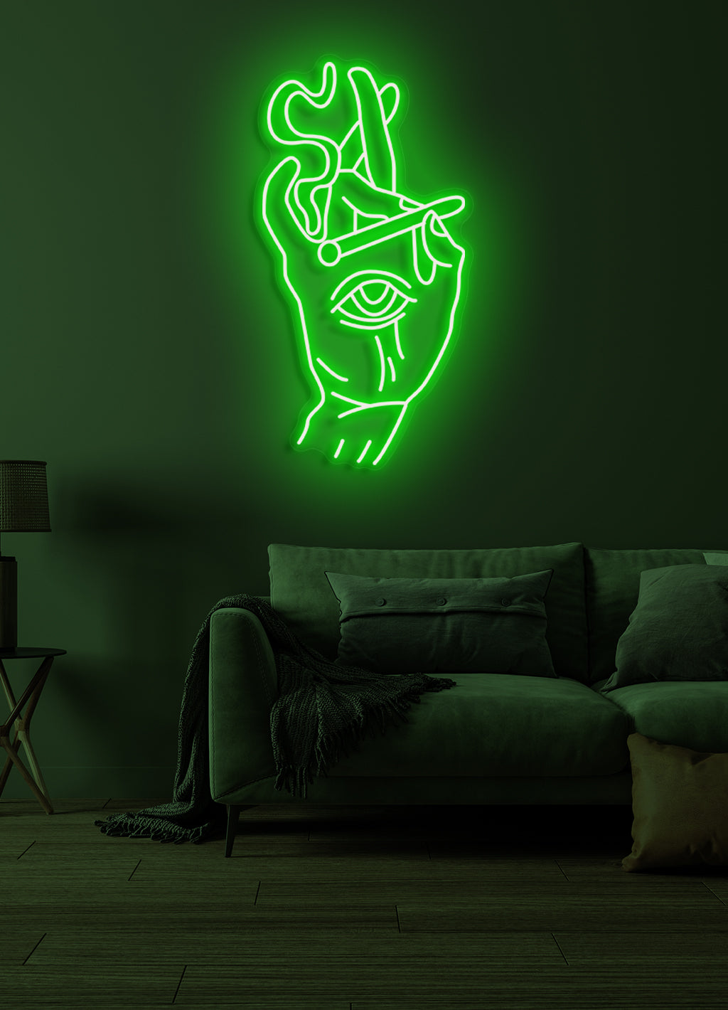 Rauchendes Auge - LED Neonrock