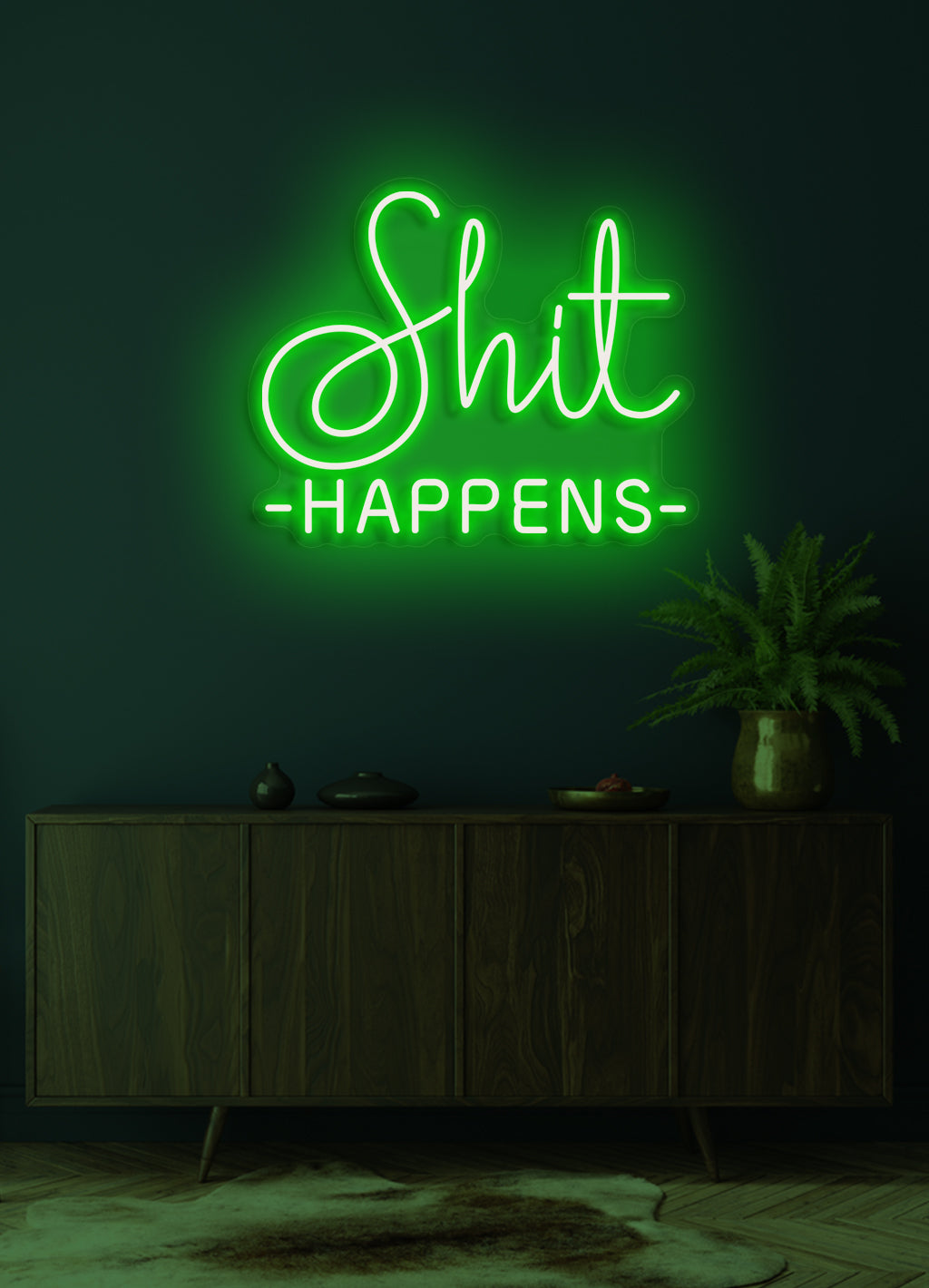 Shit happens - LED Neon skilt