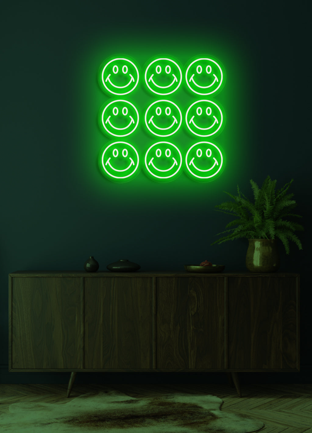 Smiley Wall - LED Neon Wand