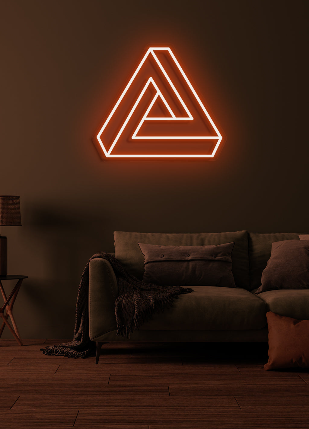 Triangle - LED Neon-Schirm