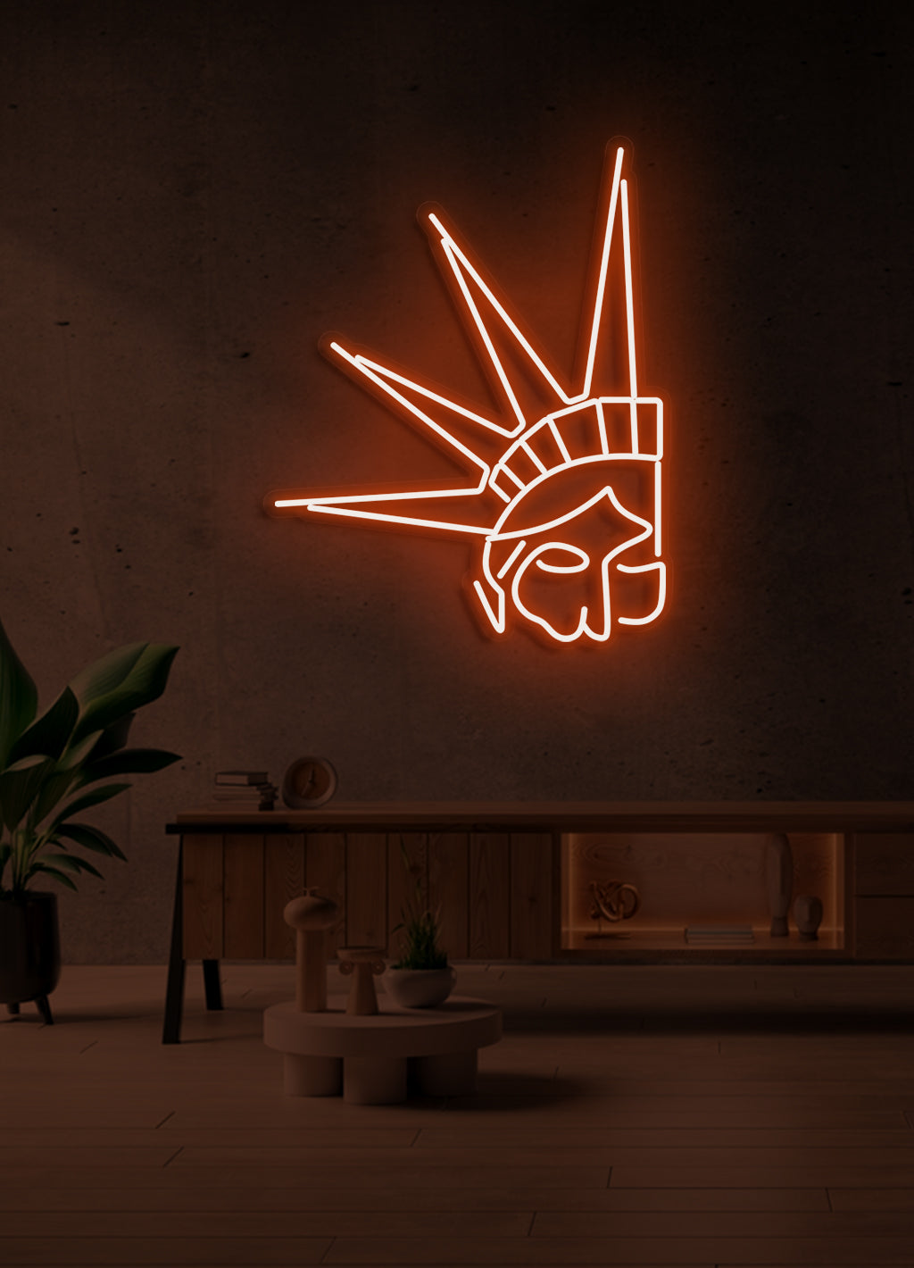 Crown - LED Neon-Schirm