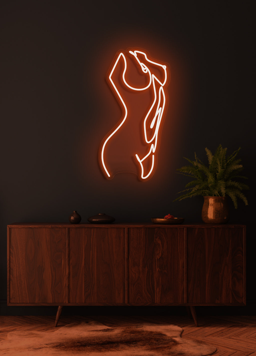 Die Dame - LED Neonrock
