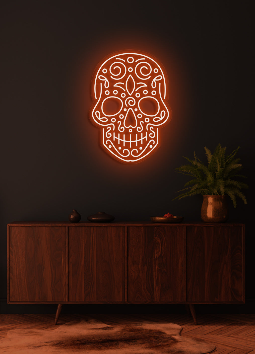 Skull - LED Neon skilt