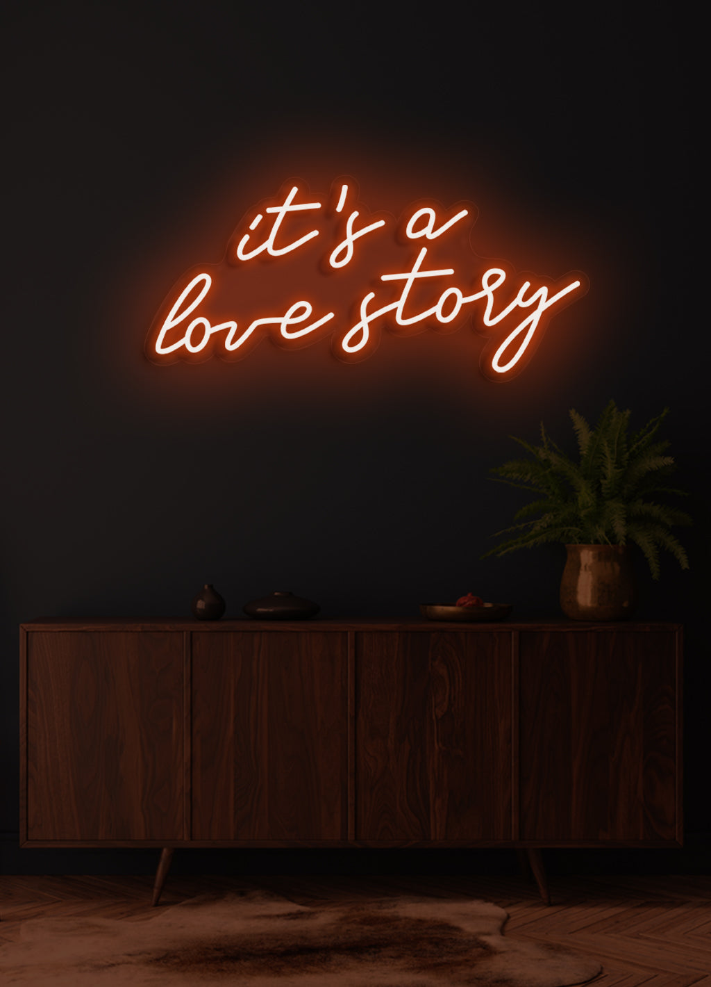 Es ist eine Liebesgeschichte - LED Neonschild